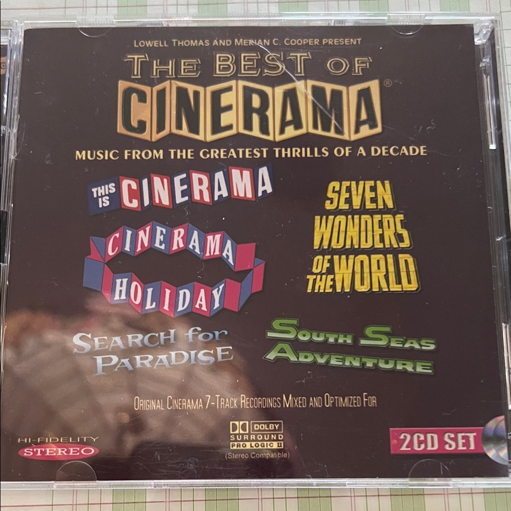 # 0876+ The Best of Cinerama CD - Black